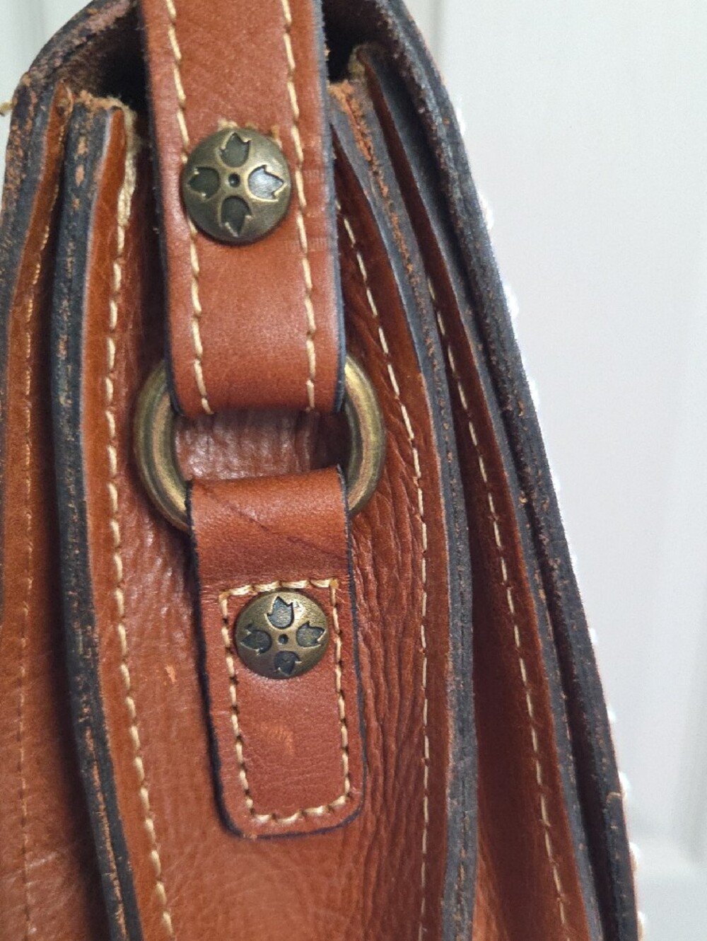 Patricia Nash Brown Leather Crossbody Bag - Picture 4 of 14